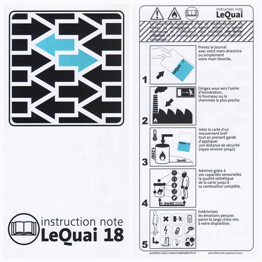 Jonathan Naas, Instruction de Destruction, Journal Le Quai