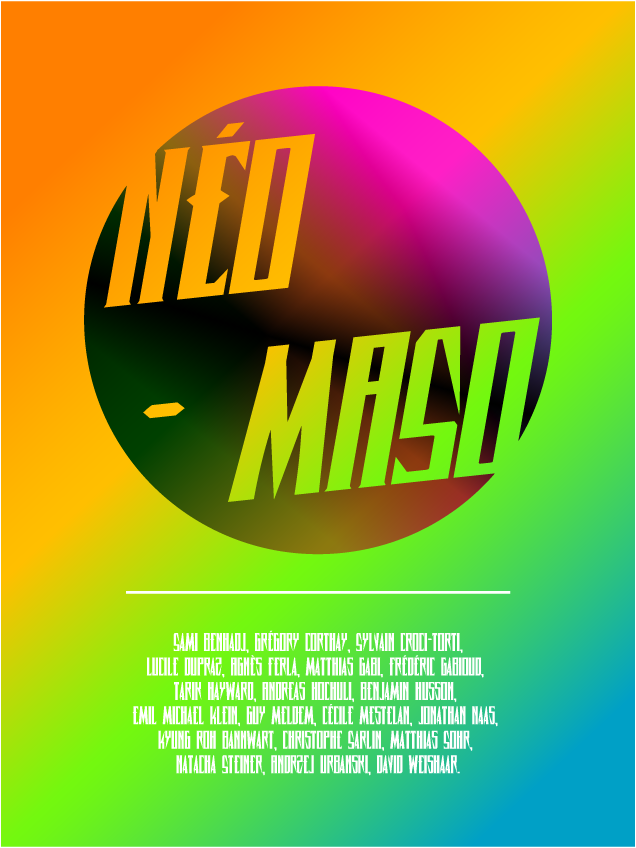 Neo-Maso poster in Geneva.